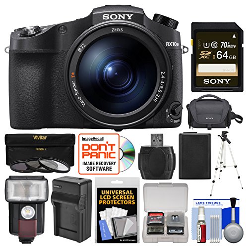 Sony-Cyber-Shot-DSC-RX10-IV-4K-Wi-Fi-Digital-Camera-with-64GB-Card-Case-FlashVideo-Light-Battery-Charger-Tripod-3-Filters-Kit
