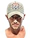 ililily Route 66 Wing Logo Patch Denim Mesh Back Snapback Hat Baseball Cap (ballcap-1081-2)