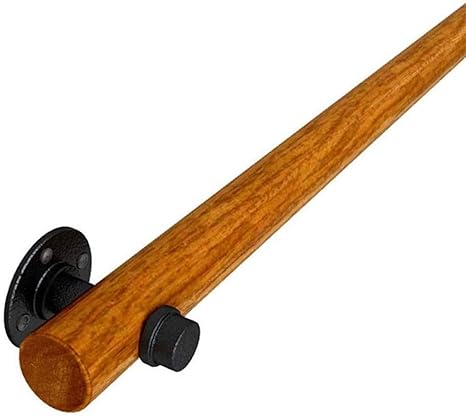 Madera Pasamanos, antideslizante de madera sólida escalera Pasamanos