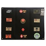 AegisTac Patch Display Board Patch Holder Patch Display Frame For Tactical Airsoft Military Patches (Black)