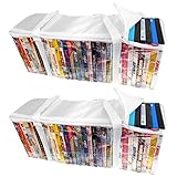 Evelots 2 DVD Blue-ray Storage Organization Case Vinyl Bags Holds 30 DVDs Each