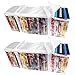 Evelots Set Of 2 DVD/Blue-Ray Storage Bags, Holds 60 Total - 30 Each