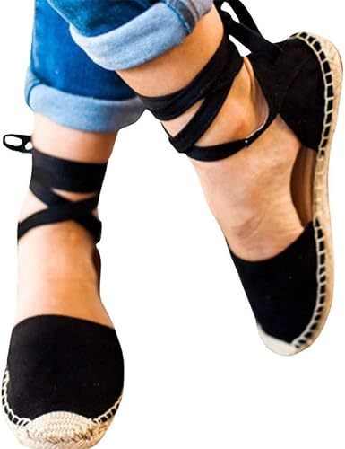 lace up espadrille flats