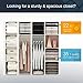 KOUSI Portable Clothes Closet Clothing Storage Plastic Dresser Shelves Armoire Wardrobe Moving Boxes Rack Bins Shelf Closet for Bedroom Organizers and Storage, White, 10 Cubes 2 Hanging Sections