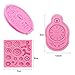 Vodolo 3 Pack Steampunk Cogs Mold, Clock Watch Wheel Gears Silicone Fondant Mold Chocolate Mold for Cupcake Toppers Party Cake Decoration etc.
