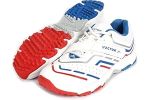 KNK Vector Cricket Shoes – Indoor & Outdoor Rubber Spike Sports Shoes for Cricket & Hockey – Lightweight with Midfoot Support