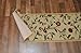 HomeAccess New Garden Ivory Floral Design Rubber Backed Non-Slip Runner Rug Carpet 2' x 5'