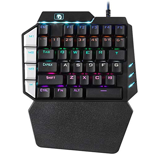 Vanpower K109 Universal Wired One-Handed Gaming Keypad 38 Keys Mechanical Keyboard