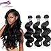 Alimina 8A Brazilian Body Wave Bundles Virgin Body Wave Human Hair Bundles Natural Color 3 Bundle Body Wave(16 18 20)