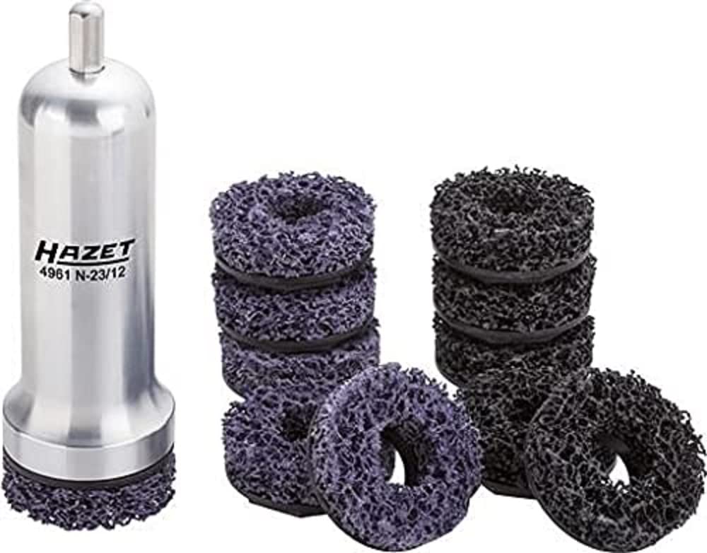 HAZET 4961N-23/12 Wheel Hub Grinder Set for Commercial Vehicles - Multi-Colour (12-Piece)