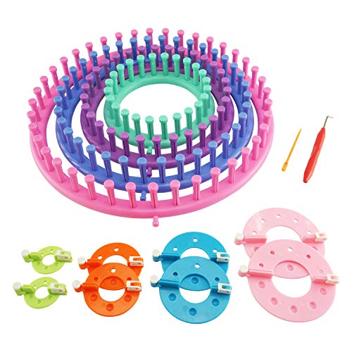 2 LAYOER+Knitting+Pompom+Needle+Circle