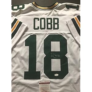 Autographed/Signed Randall Cobb Green Bay Packers White Football Jersey JSA COA 51cHuCDhxmL
