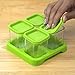 Green Sprouts Reusable Baby Food Glass Containers Freezer Cubes (4oz/4pk)-Pink