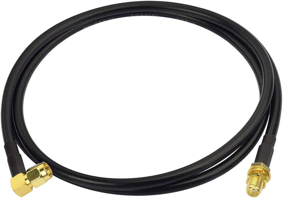 Bingfu Ham Radio Antenna Extension Relocation Cable SMA Male Right Angle to Female RG58 Coaxial Cable 1m 3 feet for Ham Radio Kenwood BaoFeng Wouxun Icom Yaesu Vertex Standard Horizon Marine VHF Radio: Home Audio & Theater