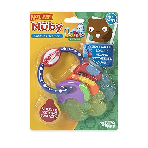 Nuby Ice Gel Teether Keys, 1 Pack Multicolor Pricepulse