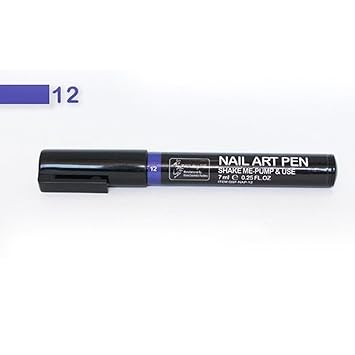 Nail Art Pens Amazon amazon com 1pc dainty manicure uv gel tool polish drawing nail art pen color code12 beauty