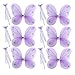 kilofly 6 Sets Angel Butterfly Wings Fairy Wands Princess Dress Up Costume
