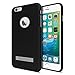 Seidio SURFACE with Metal Kickstand Case for iPhone 6 Plus/6s Plus [Slim Case] - Non-Retail Packaging - Black/Gray