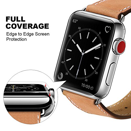 image for [8 PACK] For Apple Watch Screen Protector 42mm Series 3 2 1 ,MARGE PLU