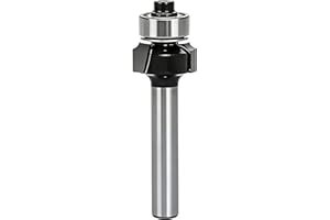 Serestool 1/4 Inch Shank Roundover Router bit 1/16 Inch Radius Router bits for Edging Forming Rounding Bearing Guide for Roun