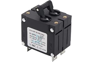 T Tocas Double Pole 30 Amp AC/DCToggle Magnetic Circuit Breaker 30A