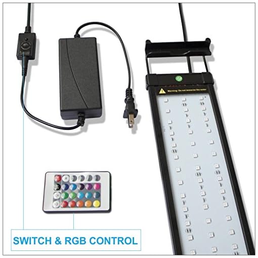 Barrina 48 Inch Aquarium Hood Lighting Color Changing Remote Controlled