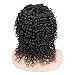 Goldfinch Deep Wave Lace Closure Wig Human Hair Curly Lace Closure Wig for Black Women Brazilian Virgin Hair Wet n Wavy 4x4 Lace Front Wig 150% Density 12 inches Middle Part