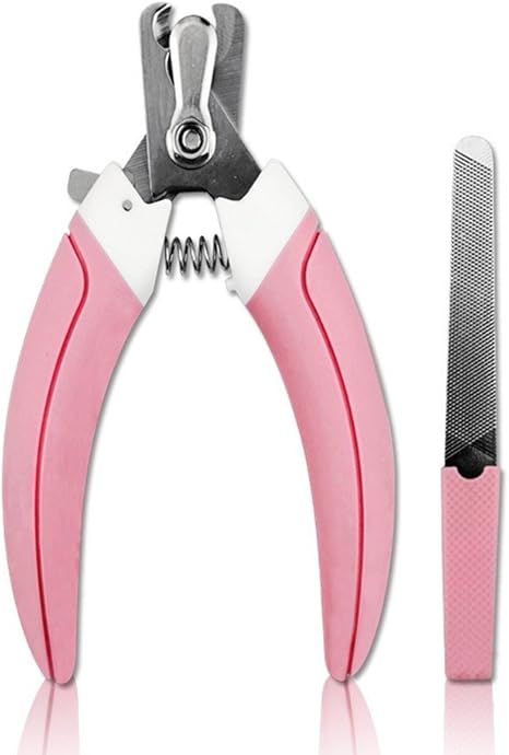 Amazon Co Jp Pobo ペット用はさみ お手入れ 両刃先 ヤスリブラシ付き ペット爪切り 犬専用 S ピンク ホーム キッチン