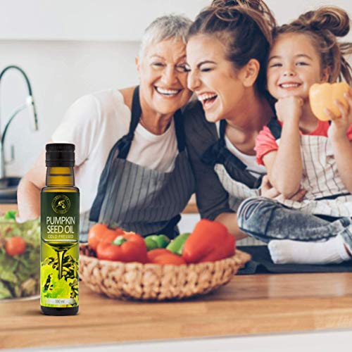Pompoen Pitolie 100ml - 100% Natuurlijke Spijsolie in Lichtbescherming - Oostenrijk Olie voor de Keuken - Saladesaus… - Afbeelding 6