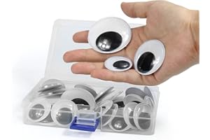 YOOTHINK Large Googly Eyes Self Adhesive,3cm 4cm 5cm Mixed Packaging,Googly Eyes for Crafts