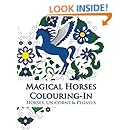 Amazon Com Magical Horses Colouring In Horse Coloring