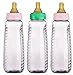 Gerber First Essentials Clear View BPA Free Plastic Nurser With Latex Nipple, Pink/Green, 9 Ounce, 3 Pack