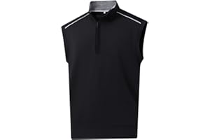 M MAELREG Golf Vests For Men Dry Fit Lightweight Moisture Wicking Performance Sports Breathable Golf 1/4 Zip Pullover Men