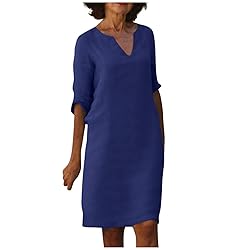 Cotton Linen Dresses for Women 2023,Trendy Summer