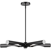 Livex Lighting Acra 5 Light Black Chrome Chandelier