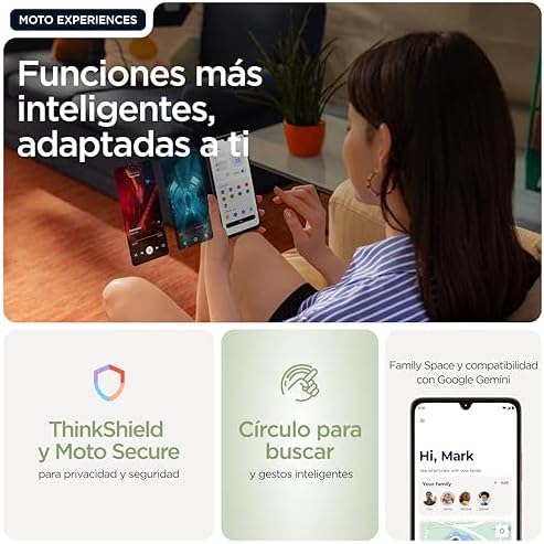 moto g06 12GB (4GB+8GB RAM Boost)/256GB PANTONE TENDRIL a cores, ecrã grande de 6,88" com som Dolby Atmos®, sistema de câmara AI de 50 MP, proteção contra água IP64, bateria de 5100 mAh