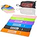 DANISH ENDURANCE 6 or 3 Pack Resistance Loop Exercise Bands Ideal for Exercise, Workout, Fitness, Physical Therapy, Yoga, Pilates and Stretching at Home, at Work or When Travelling