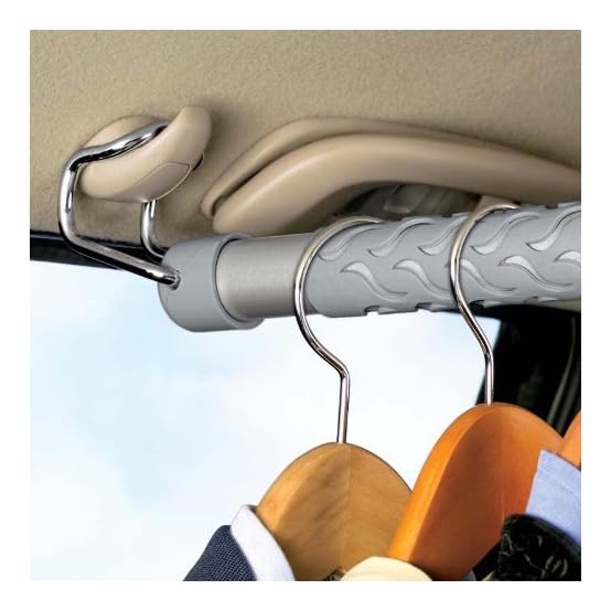 High Road Heavy Duty Car Clothes Hanger Bar with NoSlip Dividers