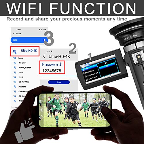 5 Camcorder+Streaming+Vlogging+Recorder+Microphone