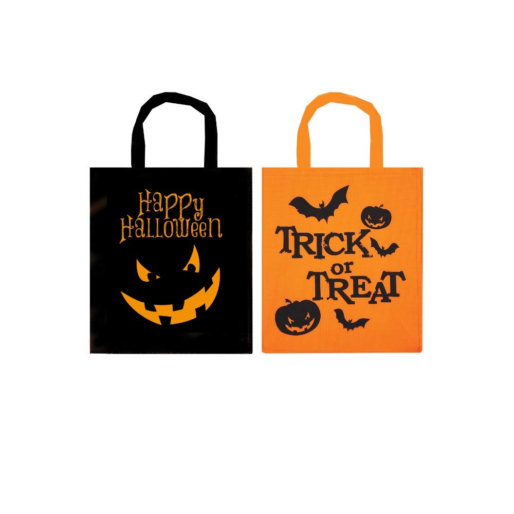 Henbrandt 2 x Fabric Treat Bags for Halloween