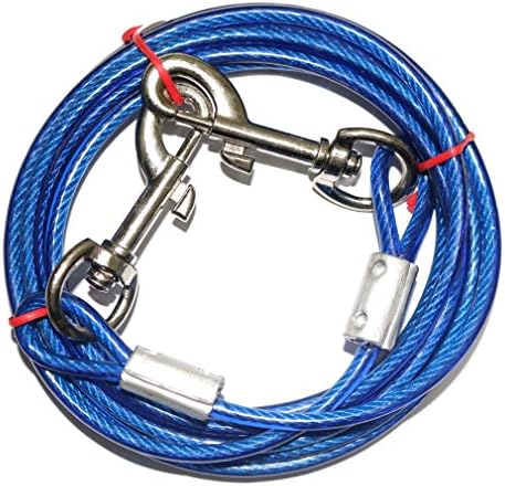 10ft Tie Out Cable Dogs, Outdoor Yard Camping Medium Large Pet Dogs