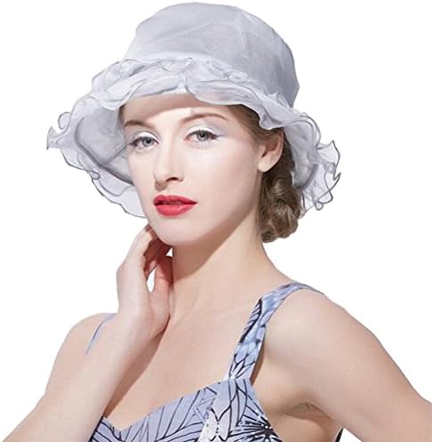 Maitose Women's Mulberry Silk Sun Protection Hat Gray