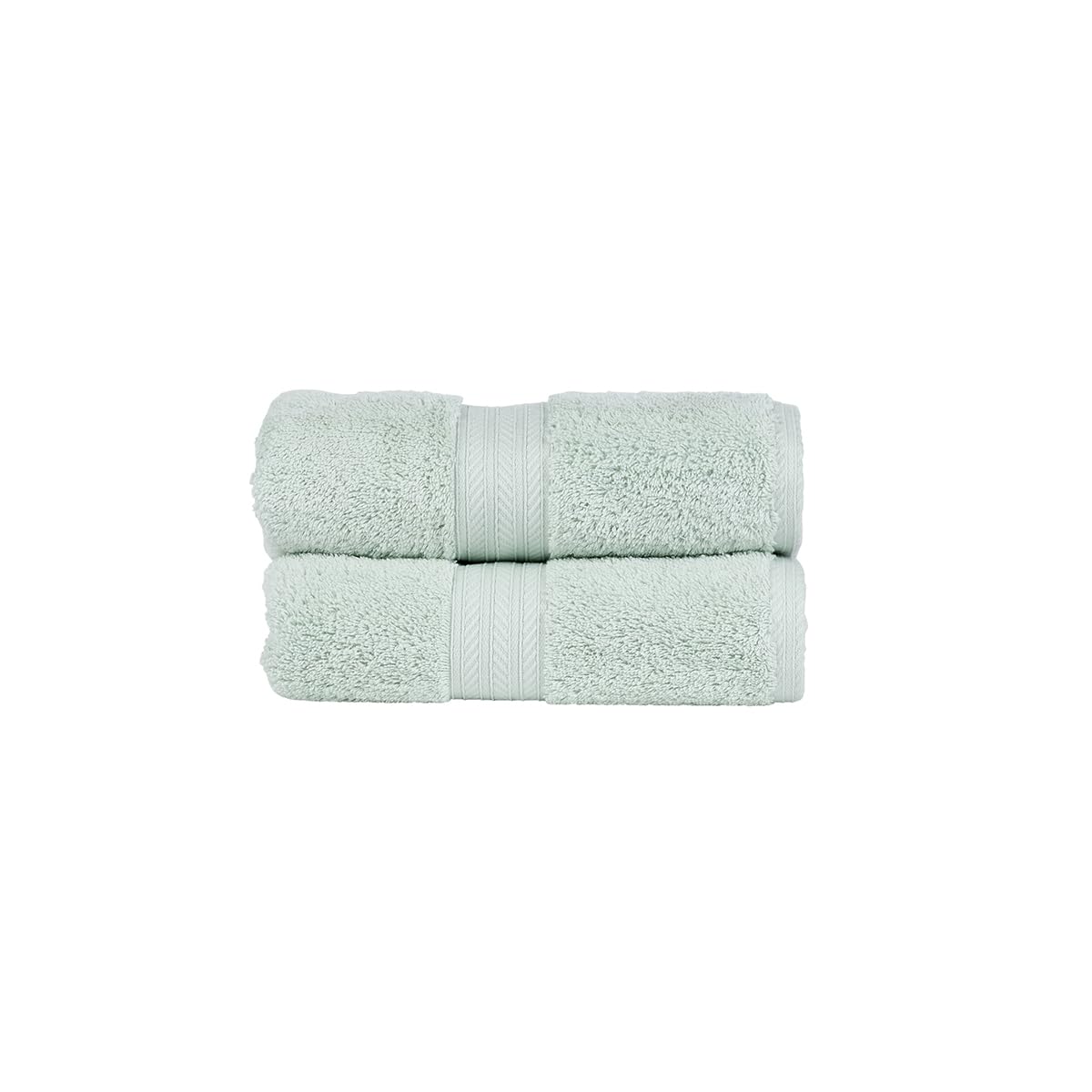 Christy Renaissance 2 Hand Towels Set | Eggshell | 100% Egyptian Cotton Pile | Luxuriously Soft and Super Absorbent | 675 GSM | Plush Fluffy and Long Lasting