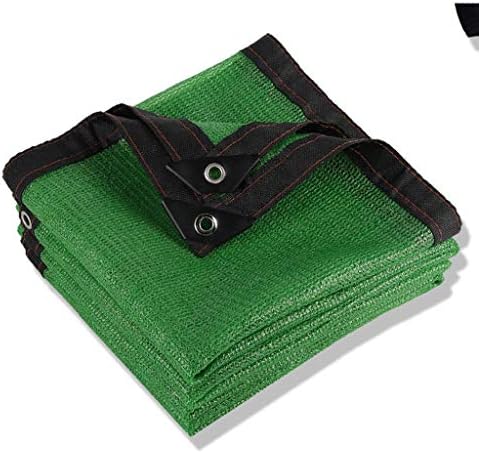CFJKN 80% Sun Shade Cloth Rectangle, Shade Net Mesh with Grommets Sunblock Shade Mesh Fabric Sun Mesh Uv Resistant Net for Outdoor Patio Garden,Green_4x6m(13x20ft)