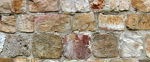 Faux Flooring Rock Wall Runner, 25 by 60-Inch, Multicolor