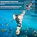 OUSPT Full Face Snorkel Mask, Snorkeling Mask with Detachable Camera Mount,Panoramic 180° View Upgraded Dive Mask with Safety Breathing System,Dry Top Set Anti-Fog Anti-Leak for Adults and Kids