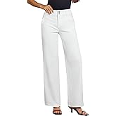 SHEWIN Womens Jeans High Waisted Wide Leg Jeans Woman Trendy 2025 Stretchy Straight Leg Ankle Denim Pants with Pockets