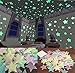 FULLIN Room Sticker Glow In The Dark Star Shape for Ceiling Wall Kid Bedroom Stickers 100Pcs Packing 3 CM Blue Color