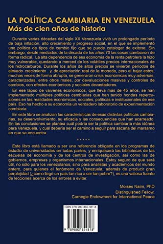 La Política Cambiaria En Venezuela.: Más de cien años de historia (Spanish Edition)