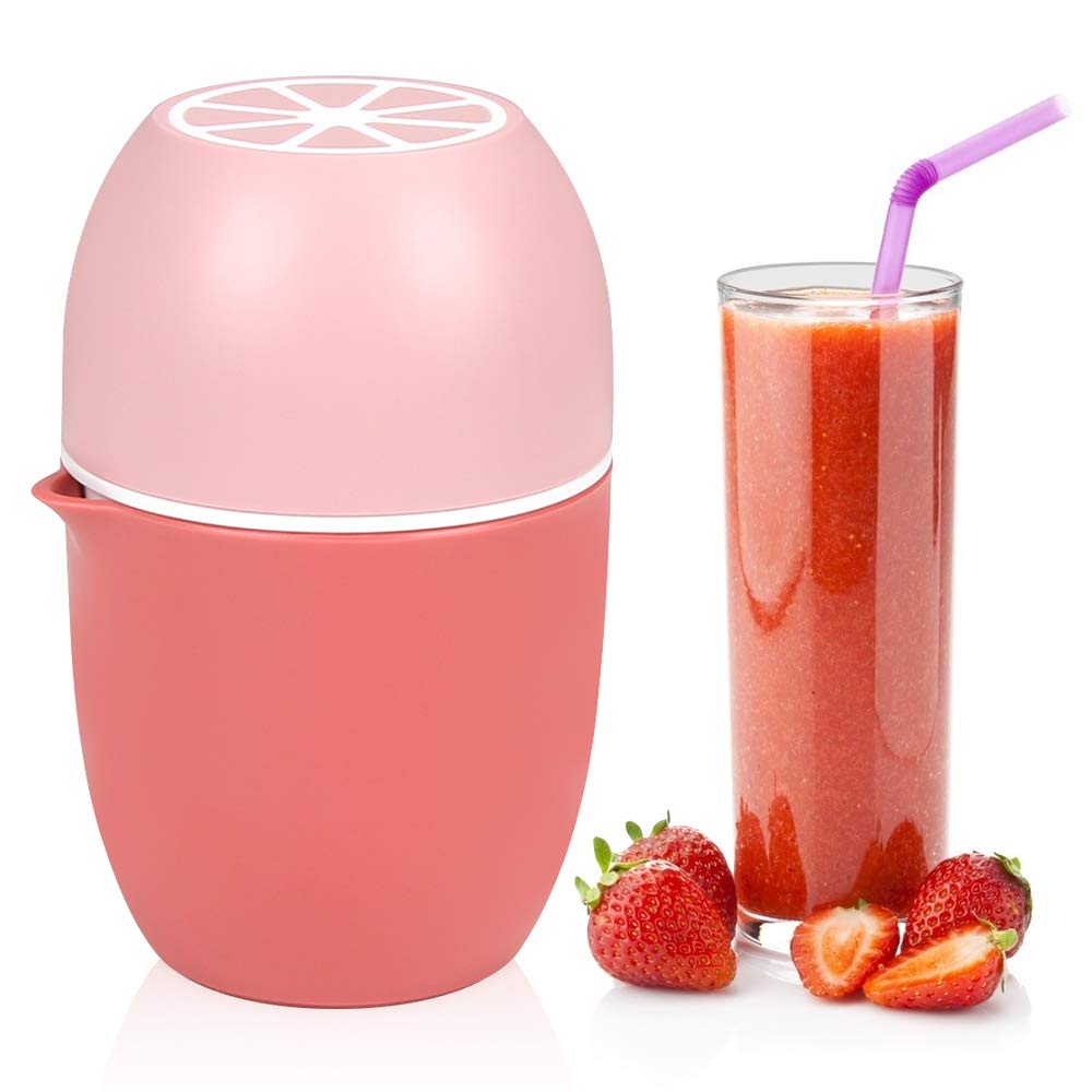 Wishstar Juicer, Manual Citrus Juicer, Lemon Squeezer in Lemon Shape - Pink